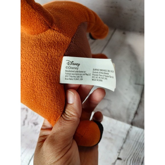 Disney The Lion King Pumbaa Plush 7.5" Stuffed Animal - Picture 8 of 9